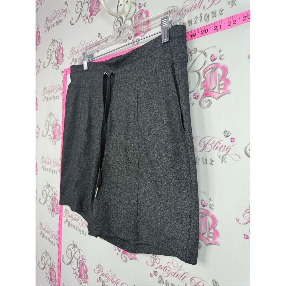HYBA shorts grey Women's Gray Drawstring Lounge Shorts - Picture 4 of 9